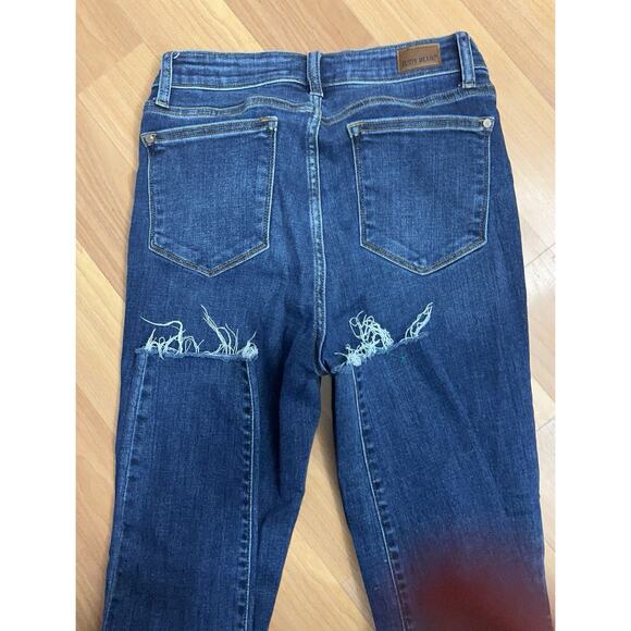 Judy Blue Jeans Womens Size 5/27  Super Stretch High Rise Raw Hem Skinny Fit - Picture 5 of 13
